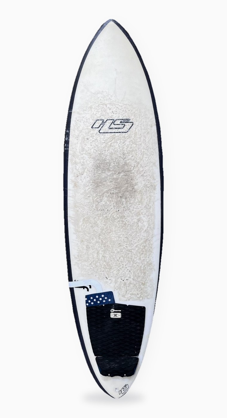 Haydenshapes Hypto Krypto 6’4, standing