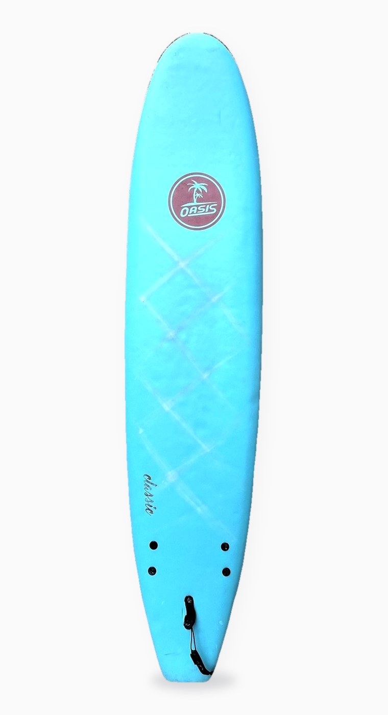 Oasis 8’0 soft-top, standing