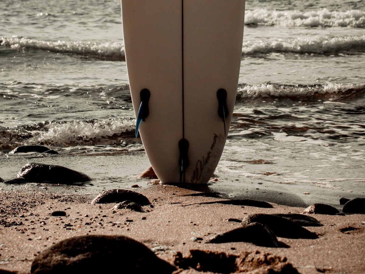 Surflite soft-top surfboard on Bondi Beach